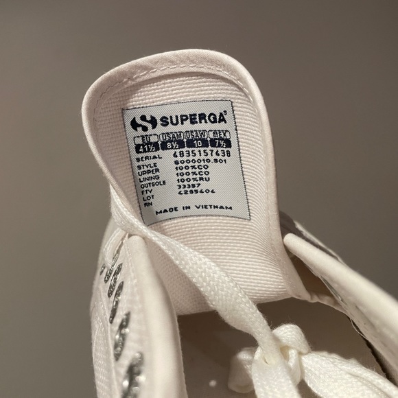 SUPERGA: “Women’s 2750 Lamé Sneakers” (sz 10) - Picture 6 of 7